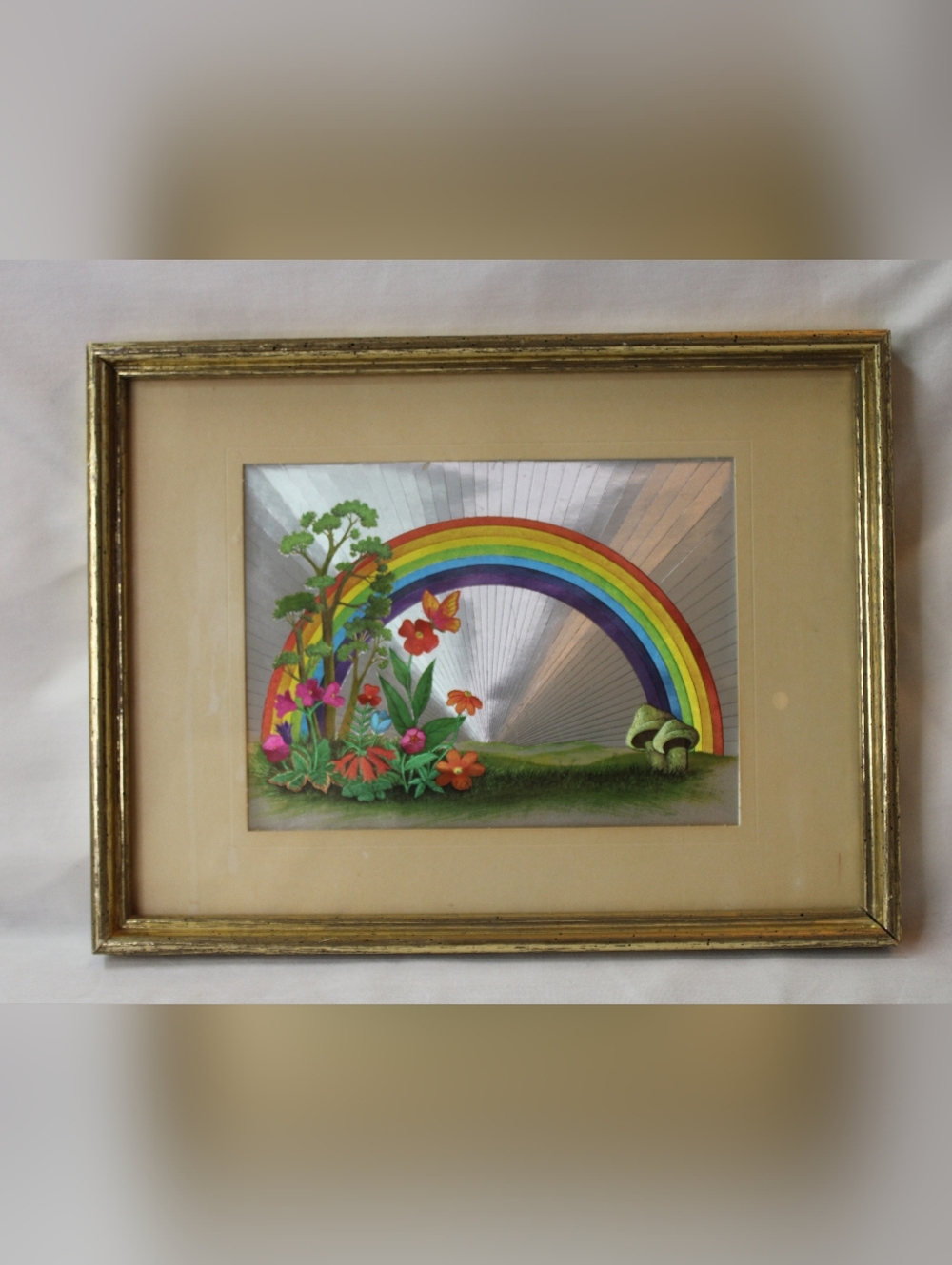 Dufex "Rainbows, Flowers, And Mushrooms" Foil Art Print